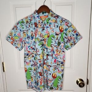 Nickelodeon x RSVLTS Short Sleeve Shirt Nickelodeon Characters Graphic Size XL
